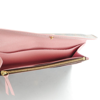 Louis Vuitton Damier Ebene Caissa Wallet Rose Ballerine 5 of 7