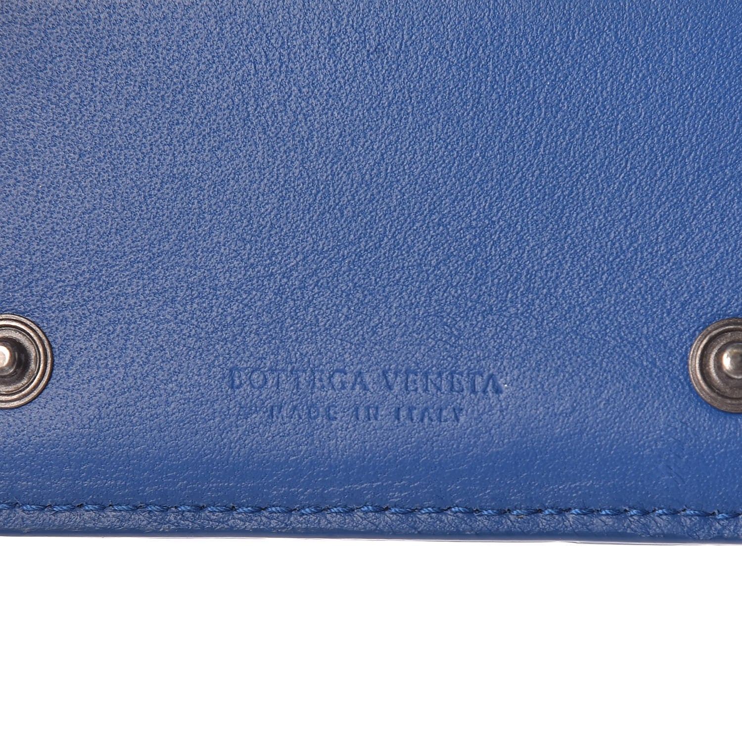 Bottega Veneta Nappa Intrecciato Card Holder Blue 6 of 8