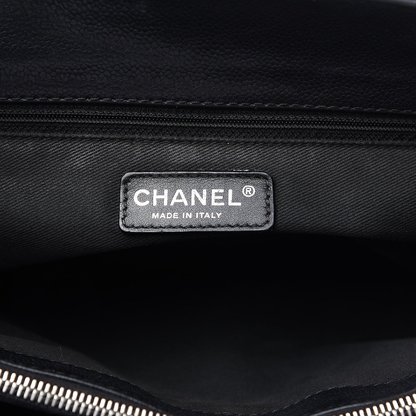 Caviar Quilted Grand Shopping Tote GST Black