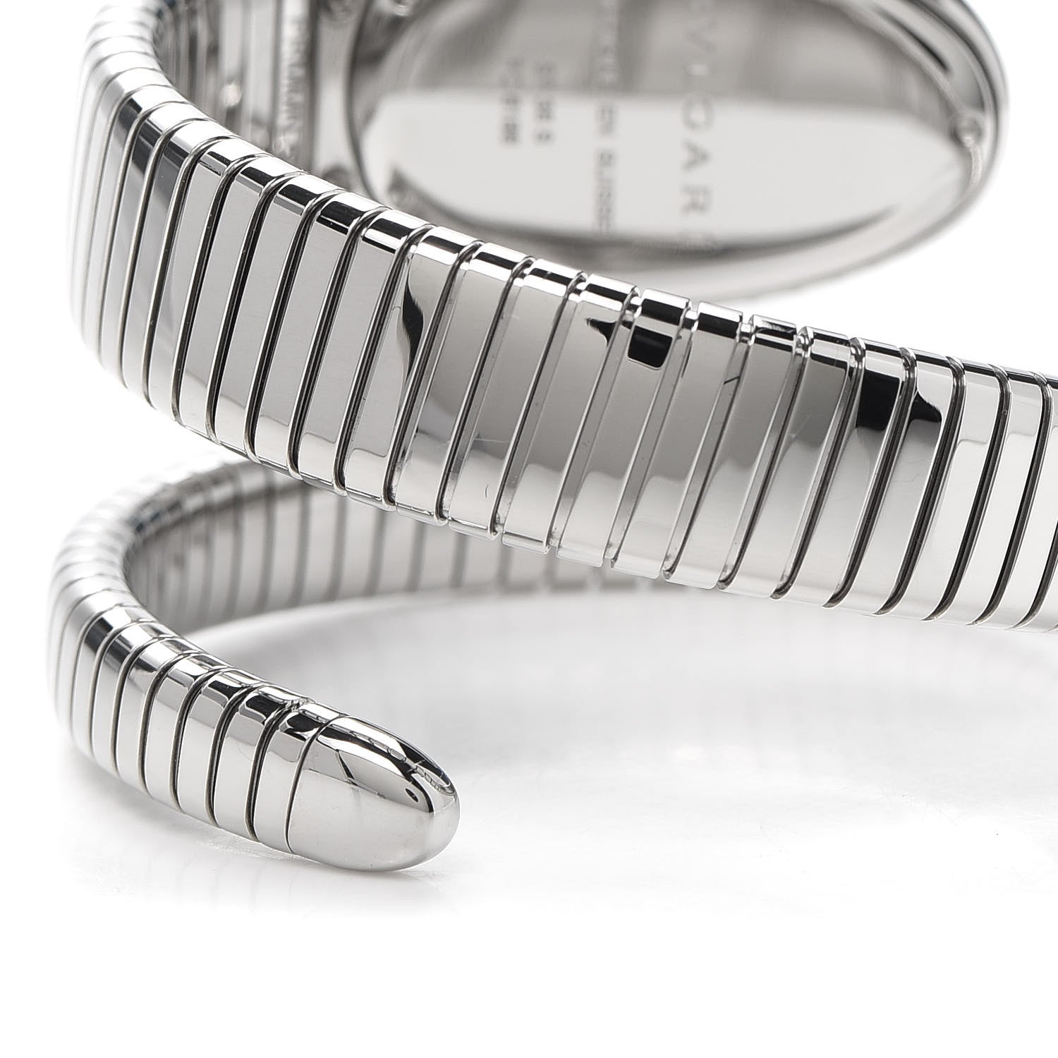 Bulgari Stainless Steel Diamond Bezel 35mm Serpenti Tubogas Quartz Watch 4 of 6