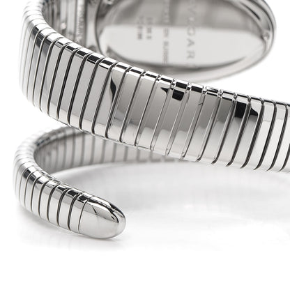 Bulgari Stainless Steel Diamond Bezel 35mm Serpenti Tubogas Quartz Watch 4 of 6