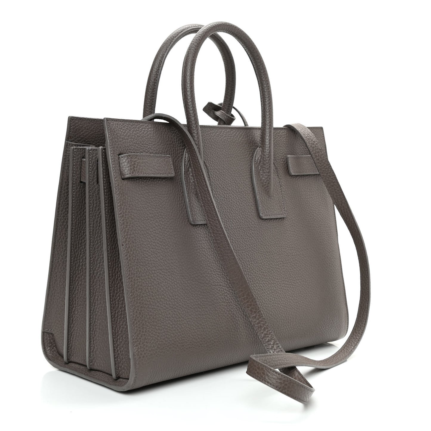 Grained Calfskin Small Sac De Jour Fog