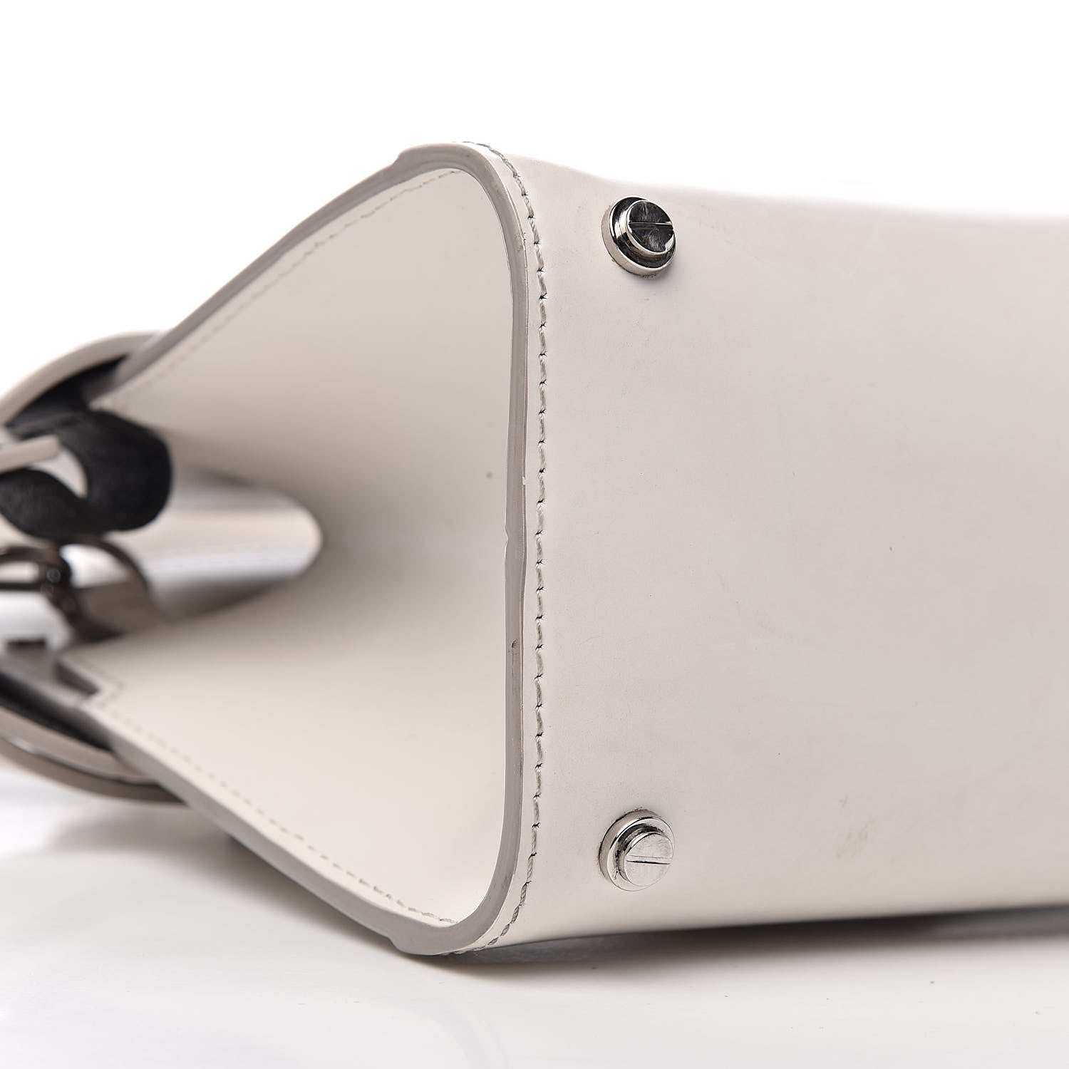 Givenchy Grained Calfskin Mini Horizon Satchel Off White 11 of 13