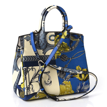Salvatore Ferragamo Calfskin Print The Studio Bag White Multicolor 4 of 9