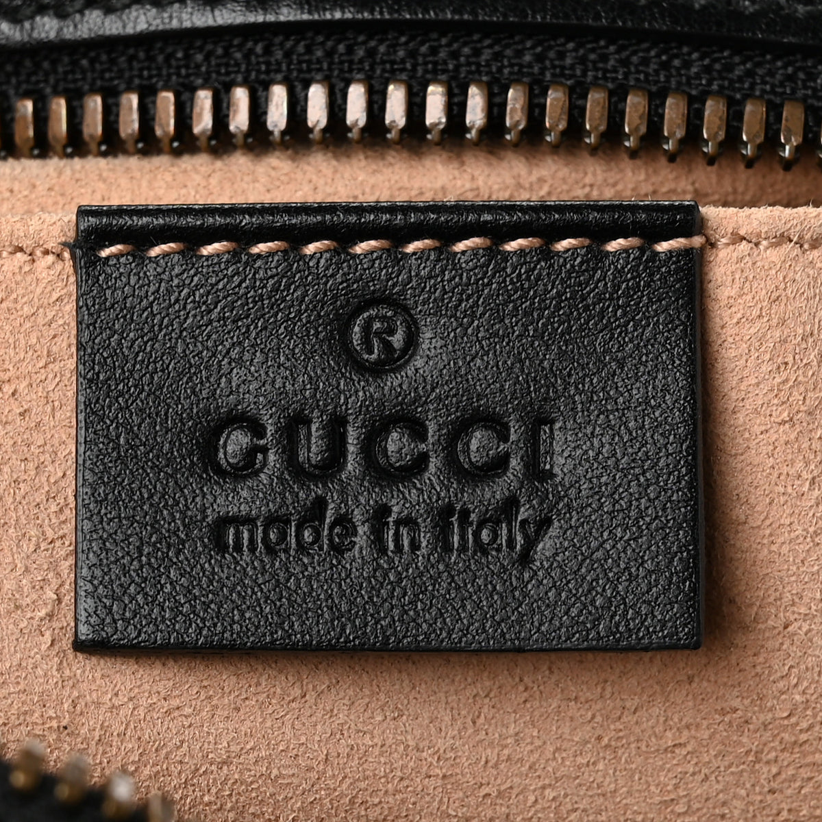 Gucci Calfskin Matelasse Small GG Marmont Chain Shoulder Bag Black 6 of 10
