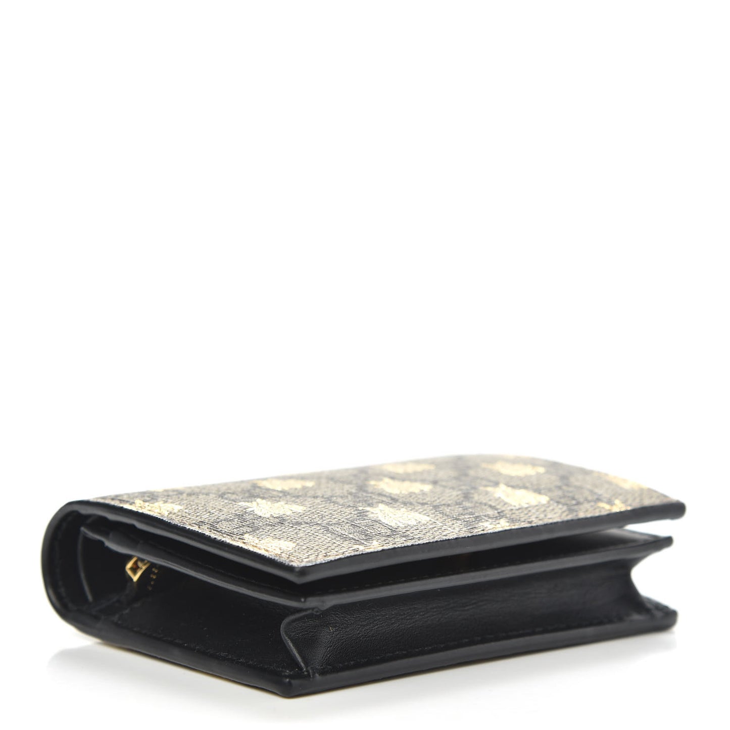 GG Supreme Monogram Bee Print Card Case