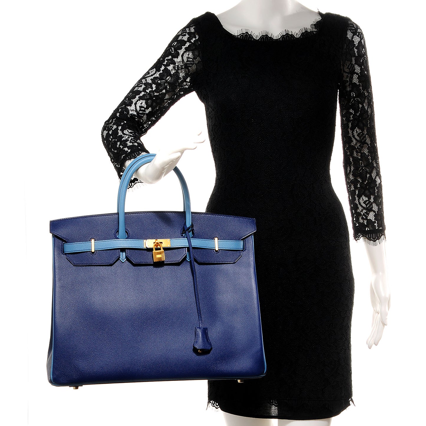 Epsom Horseshoe Bi-Color Birkin 40 Bleu Sapphire Blue Jean