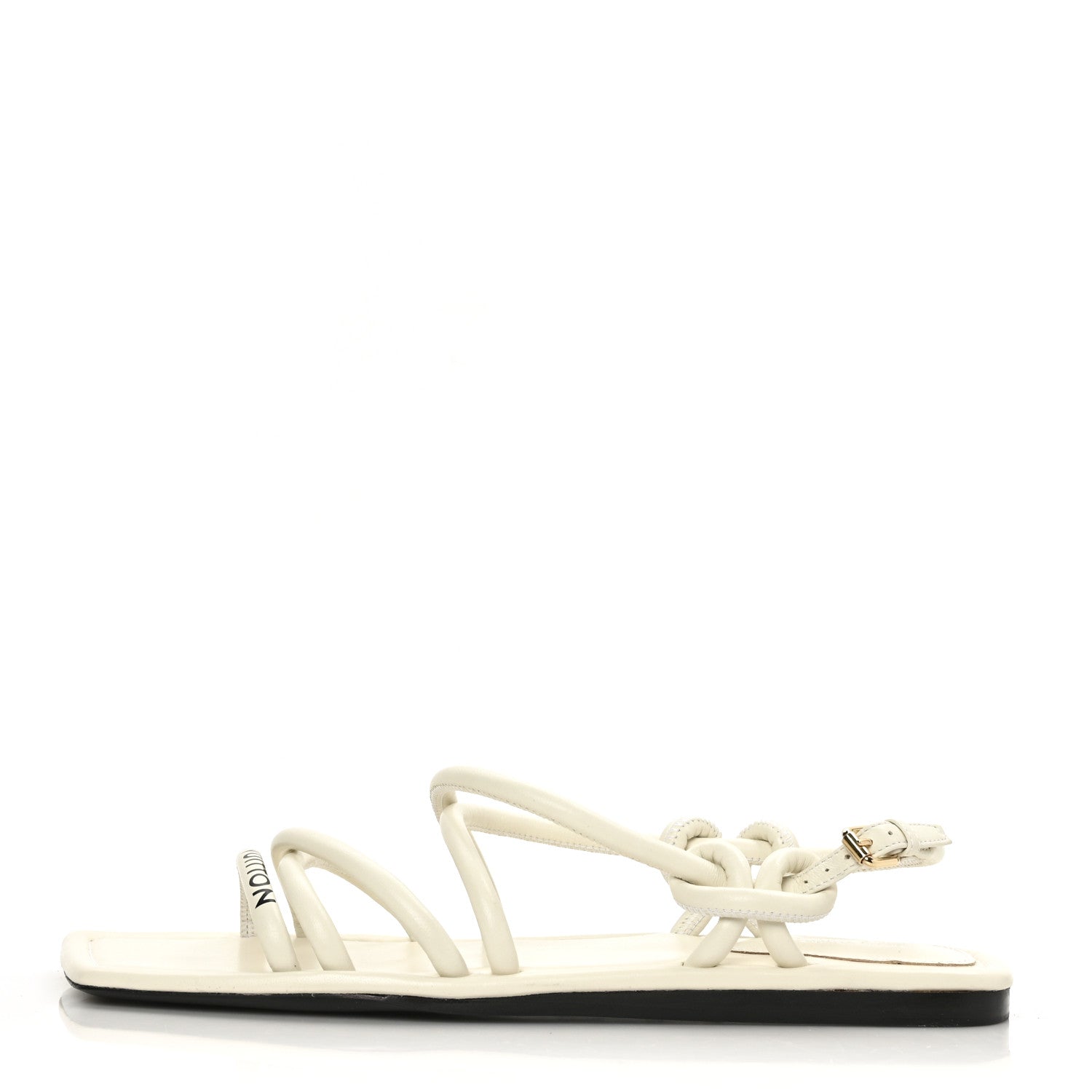 Louis Vuitton Lambskin Nova Flat Sandals 36 White 1 of 7