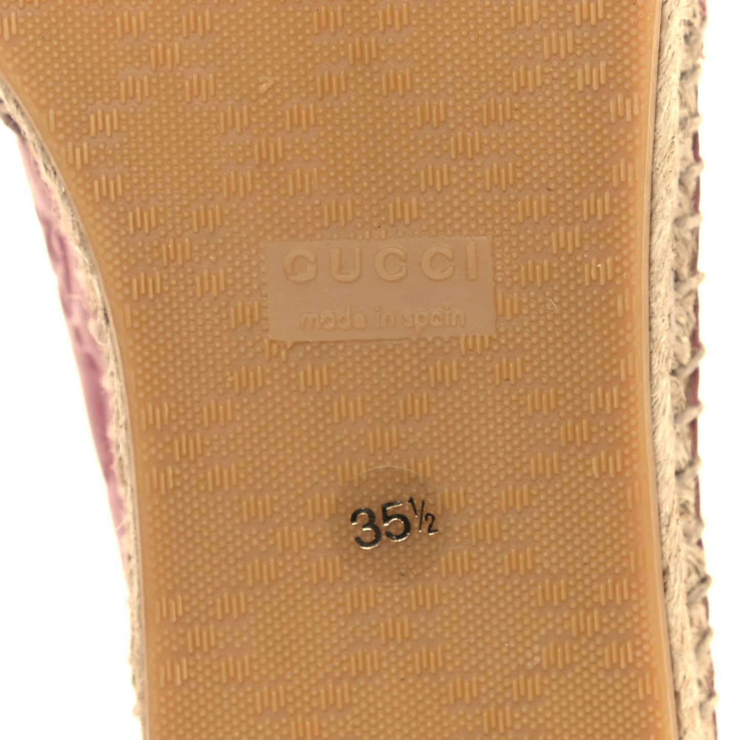 Guccissima Signature Espadrilles 35.5 Rose Baby Candy