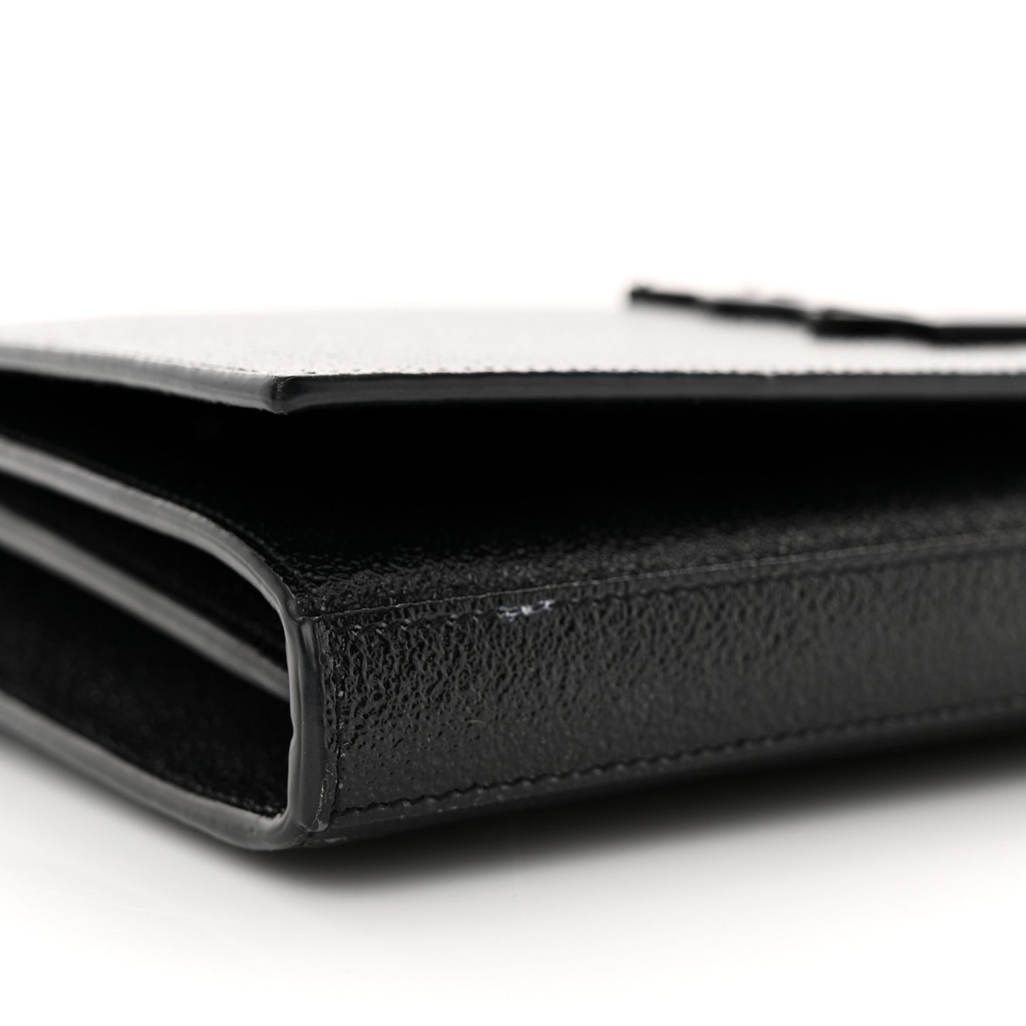 Grain De Poudre Monogram Chain Wallet Black