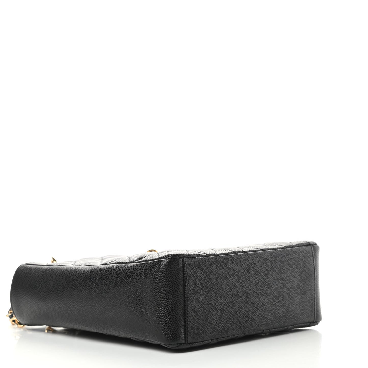 Caviar Quilted Petit Shopping Tote PST Black