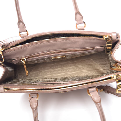 Prada Saffiano Small Galleria Double Zip Tote Cammeo 6 of 14