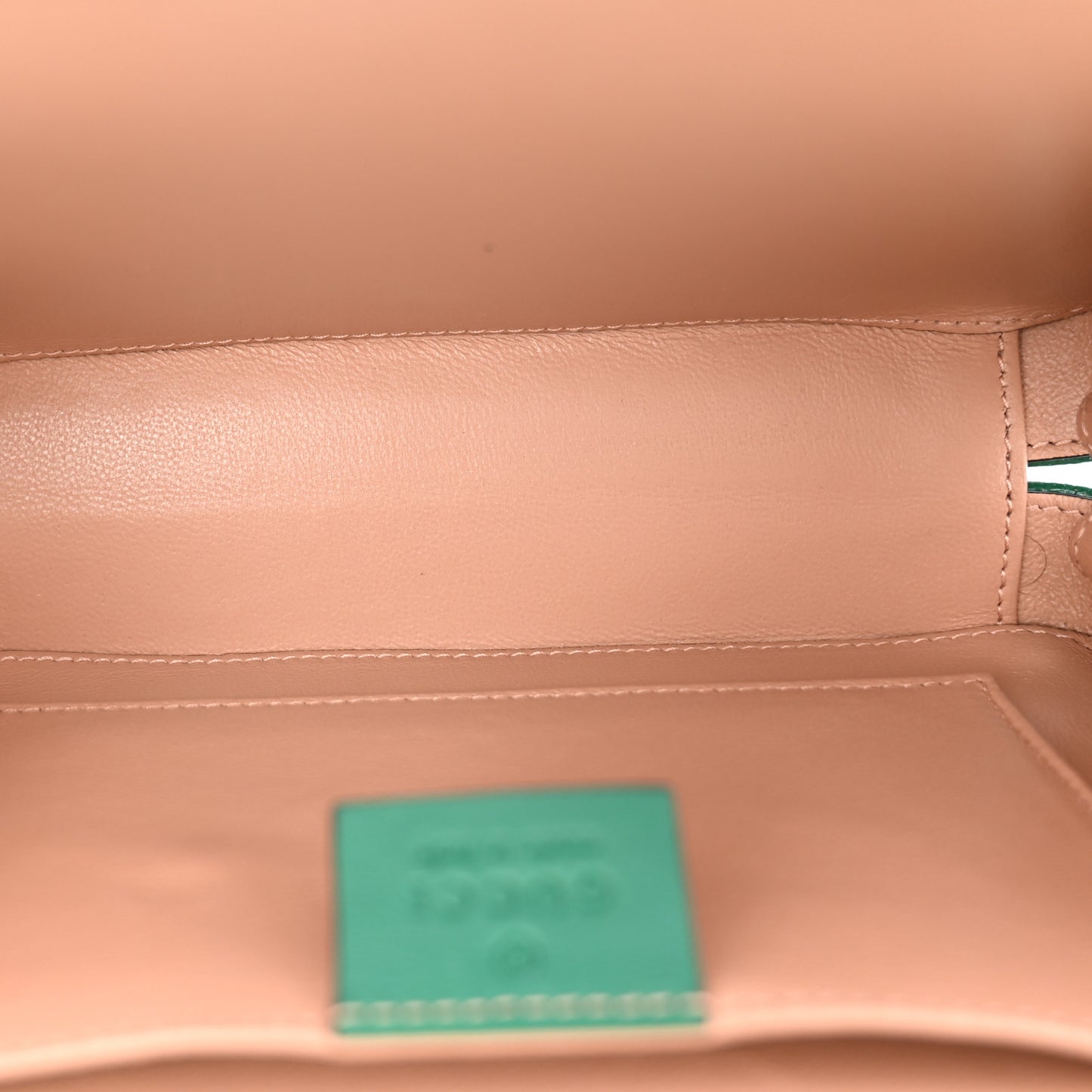 Mousse Top Patent Small Sylvie 1969 Top Handle Bag Emerald