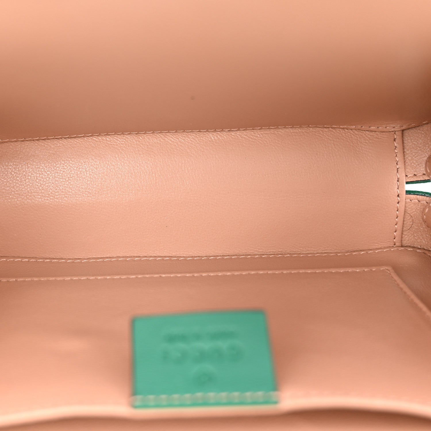Gucci Mousse Top Patent Small Sylvie 1969 Top Handle Bag Emerald 5 of 10