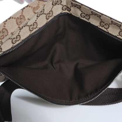 Gucci GG Monogram Web Double Pocket Belt Bag Ebony 9 of 9