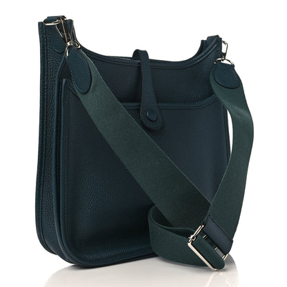 Hermes Taurillon Clemence Evelyne III PM Vert Cypress 2 of 8