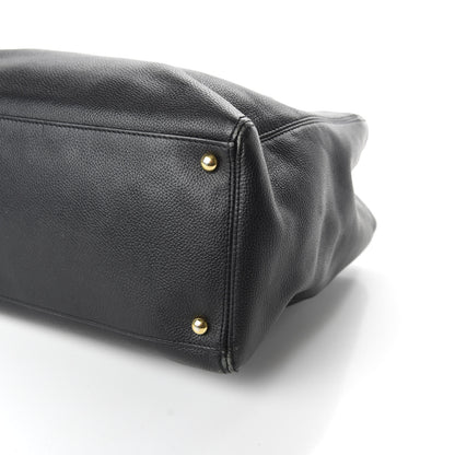 Chanel Calfskin Cerf Executive Shopper Tote Black 9 of 12