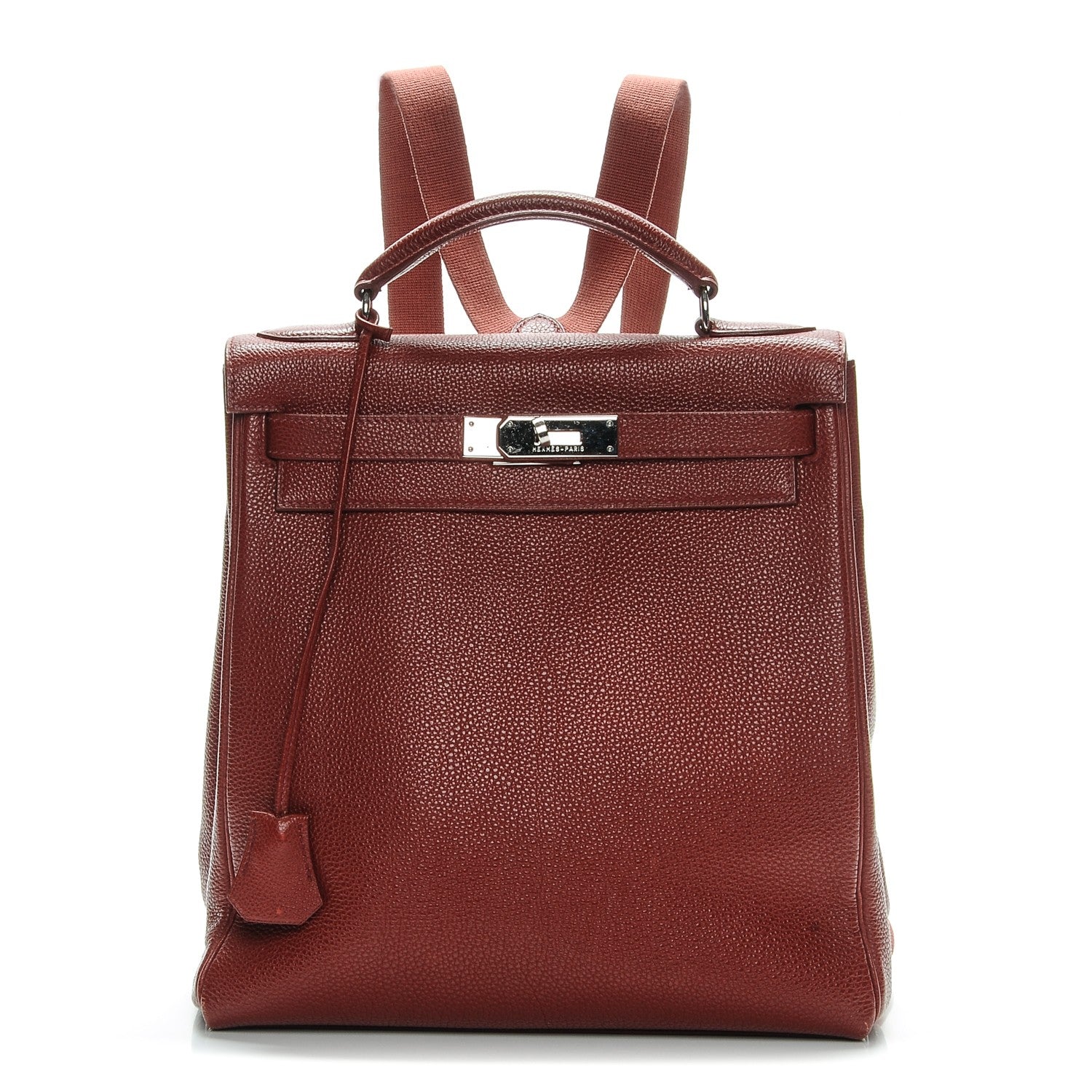 Hermes Togo Kelly Ado Backpack 28 Brique 1 of 8