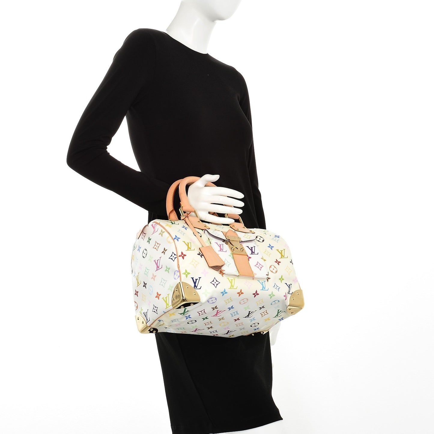 Monogram Multicolor Speedy 30 White