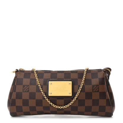 Louis Vuitton Damier Ebene Eva Clutch 1 of 13