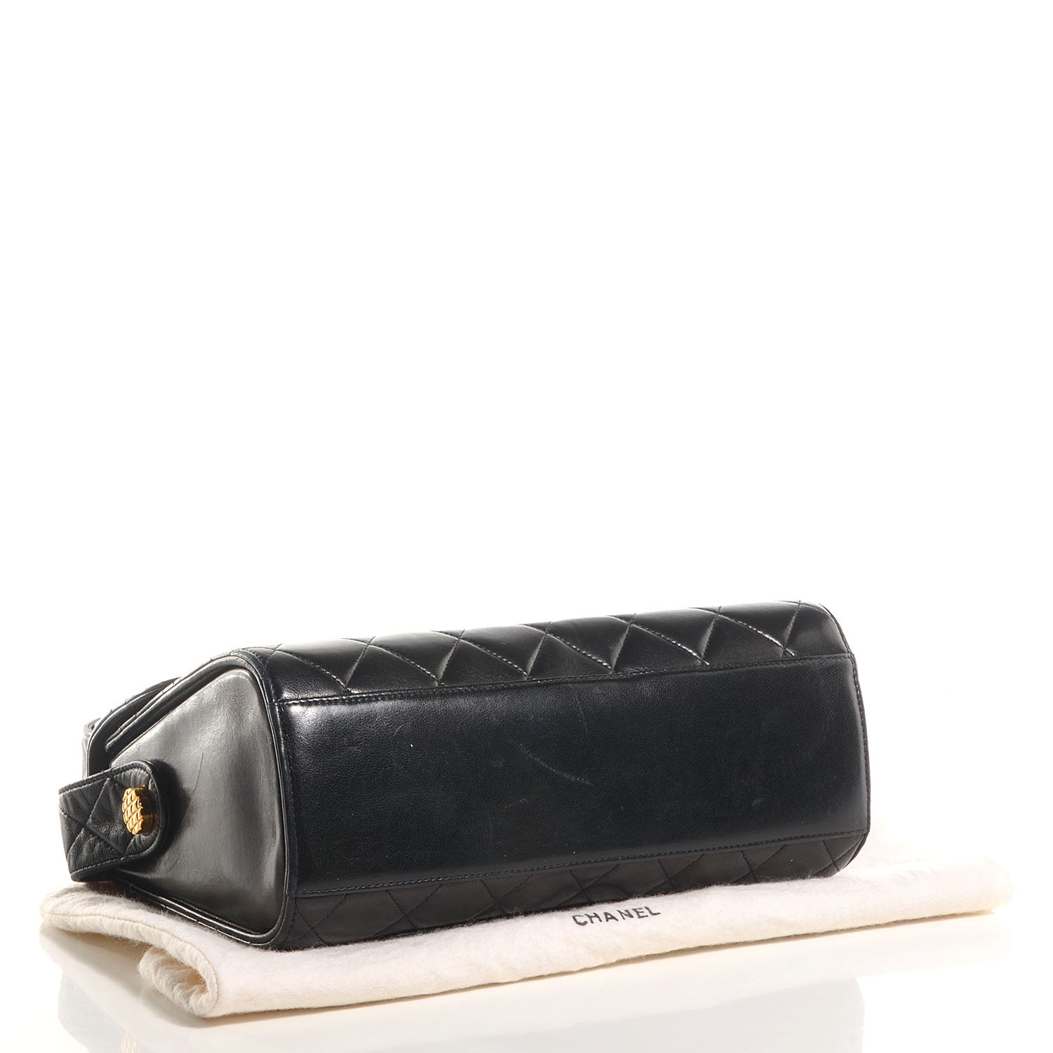 Chanel Lambskin Quilted Flap Shoulder Bag Black 4 of 8