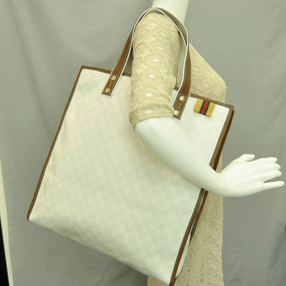 Gucci GG Plus Monogram Medium Signature Web Loop Tote White 2 of 12