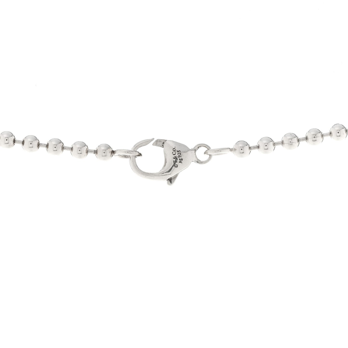 Sterling Silver 2.5mm Bead Chain Necklace 18"