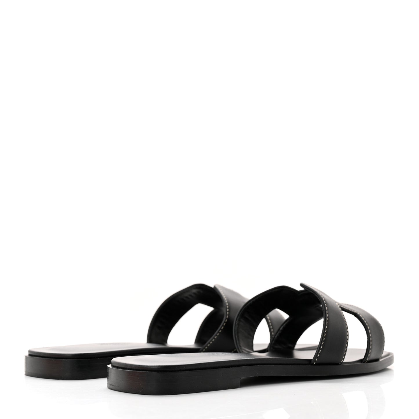 Box Calfskin Oran Sandals 36.5 Black