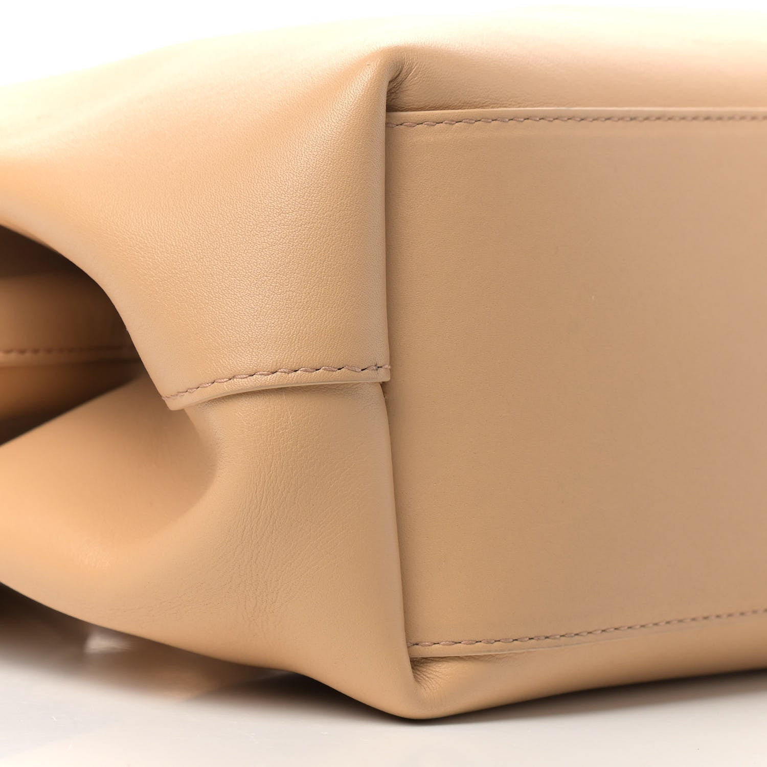 Bottega Veneta Calfskin Medium The Point Triangle Bag Almond 7 of 9