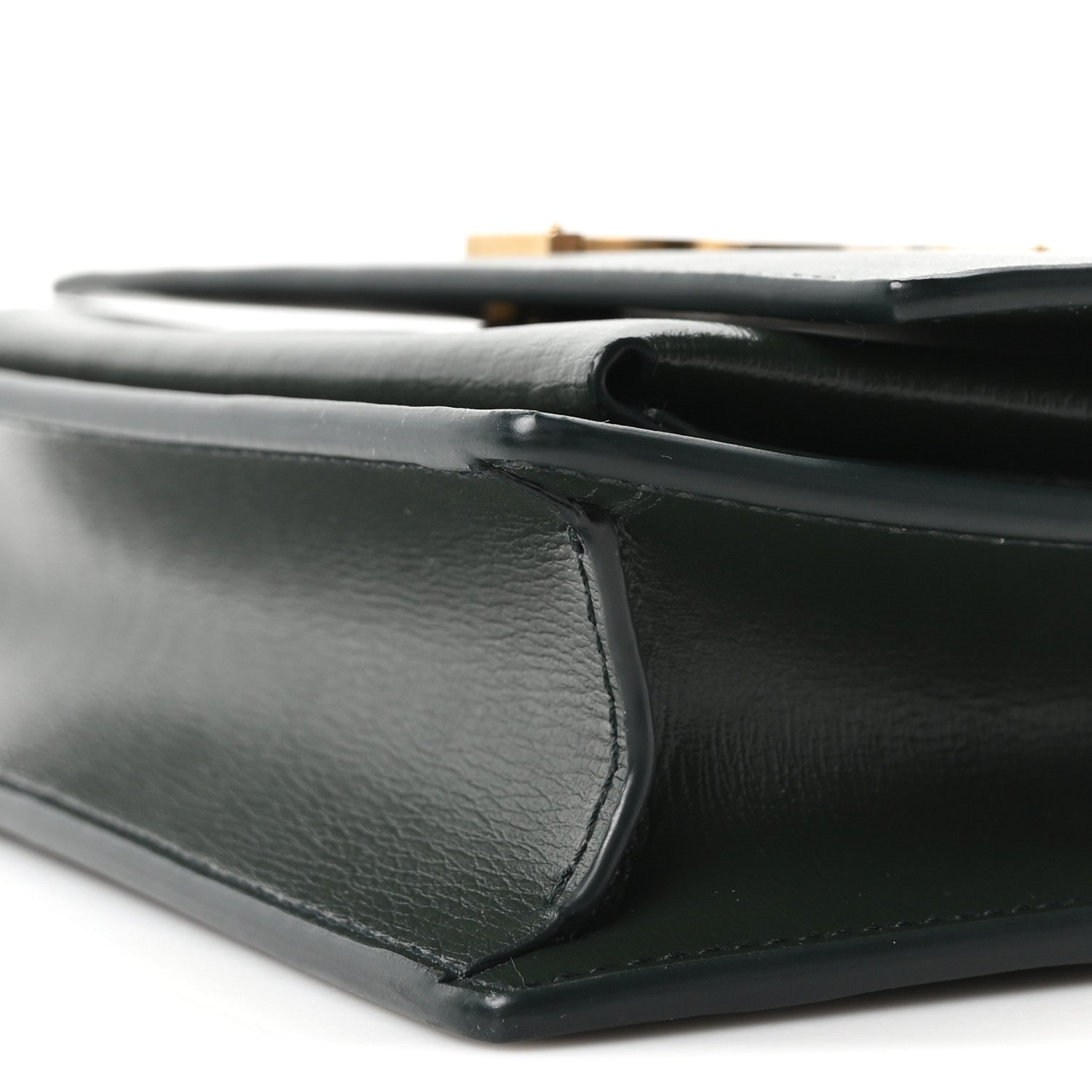 Saint Laurent Calfskin Monogram Sunset Chain Wallet New Vert Fonce 9 of 10