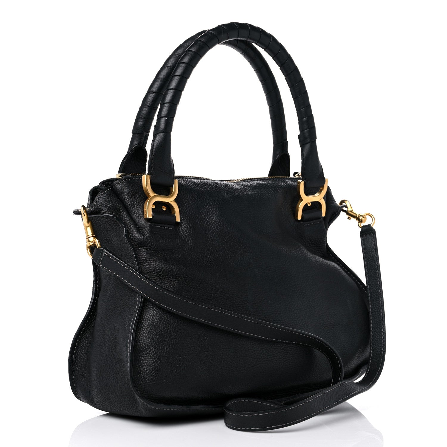 Chloe Calfskin Medium Marcie Satchel Black 3 of 18