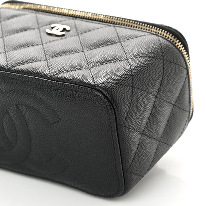 Chanel Caviar Quilted Small Vanity Case With Chain Black 11 of 12