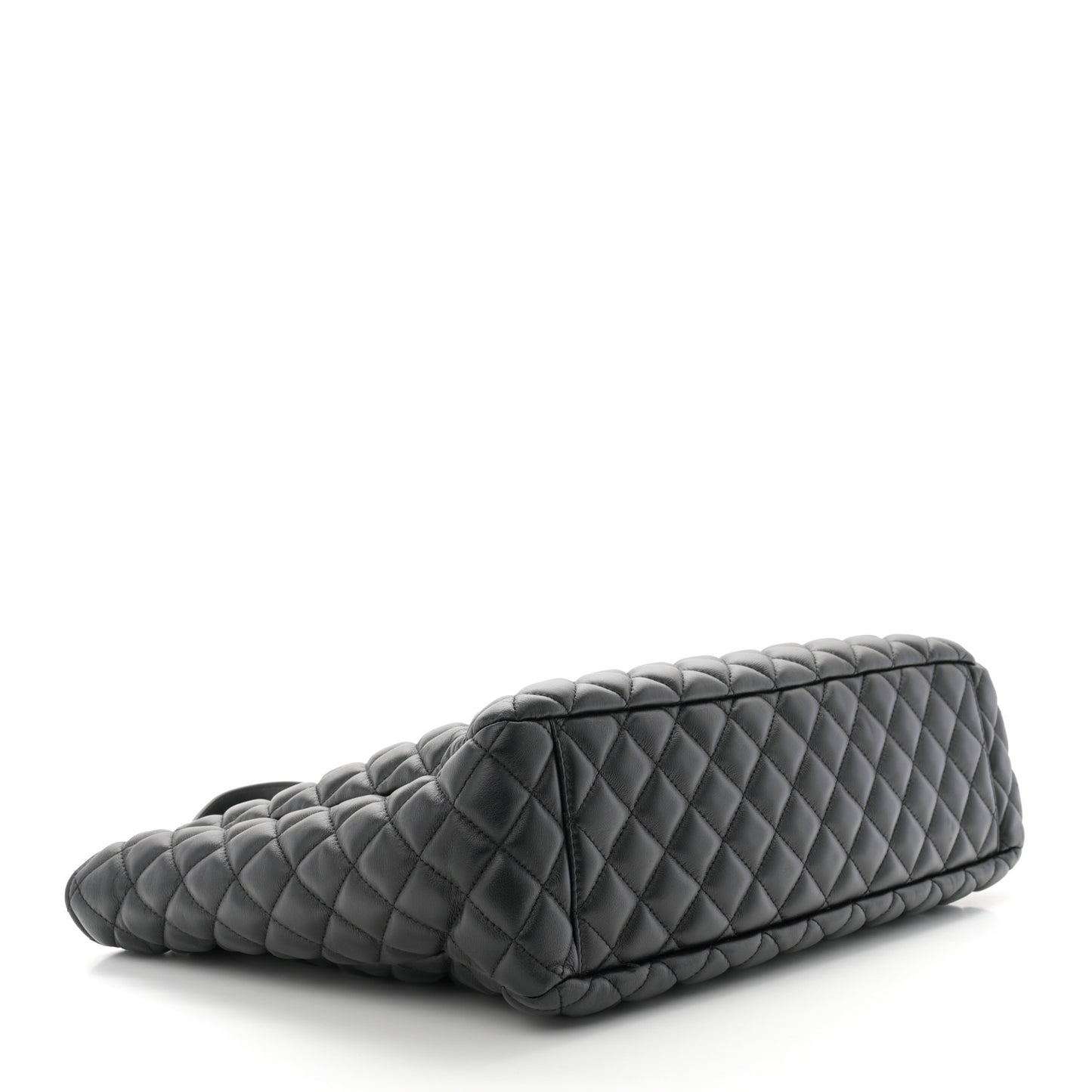 Nappa Quilted La Medusa Chain Tote Black