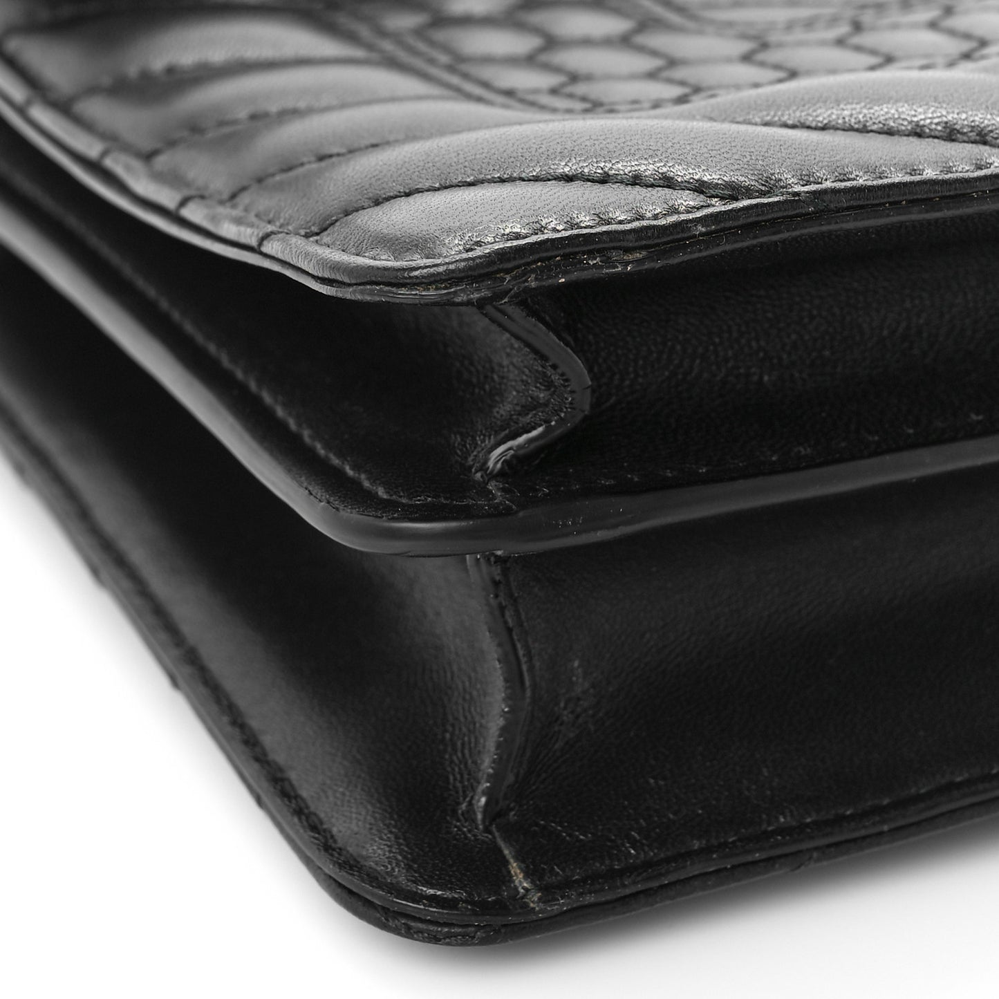 Calfskin Quilted Serpenti Forever Shoulder Bag Black