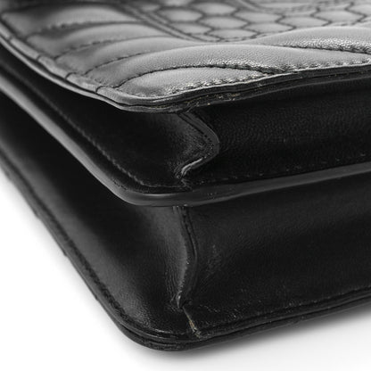 Bulgari Calfskin Quilted Serpenti Forever Shoulder Bag Black 7 of 8