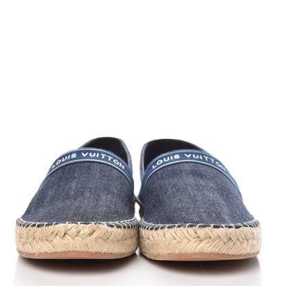 Louis Vuitton Denim Croisiere Espadrille 37.5 Marine 2 of 9