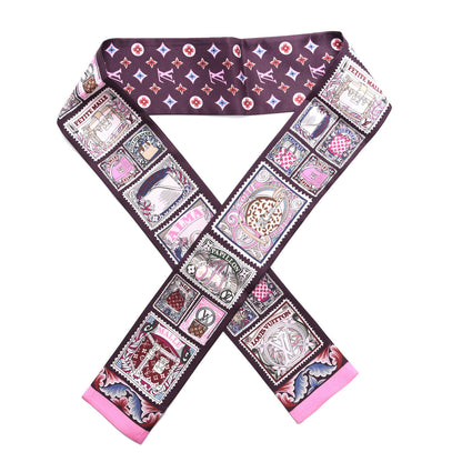 Louis Vuitton Silk Lettre A Louis Bandeau Bordeaux 1 of 4
