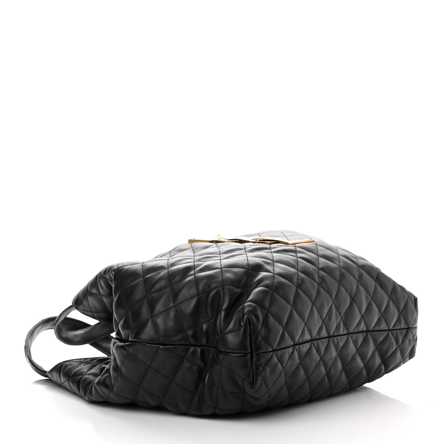 Saint Laurent Lambskin Quilted Maxi Icare Shopping Tote Black 5 of 11
