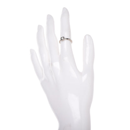 Cartier 18K White Gold Diamond D'Amour Heart Ring 48 4.5 2 of 7