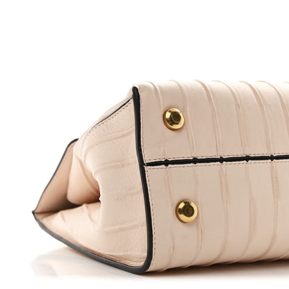 Salvatore Ferragamo Calfskin Trifolio Pinktuck Top Handle Bag Pink Lemonade 9 of 12