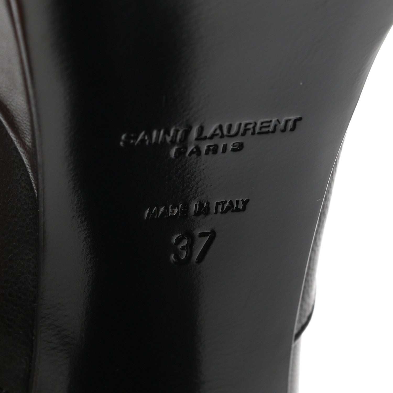 Saint Laurent Calfskin Candy Platform 125 Ankle Boots 37 Black 6 of 9