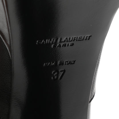 Saint Laurent Calfskin Candy Platform 125 Ankle Boots 37 Black 6 of 9