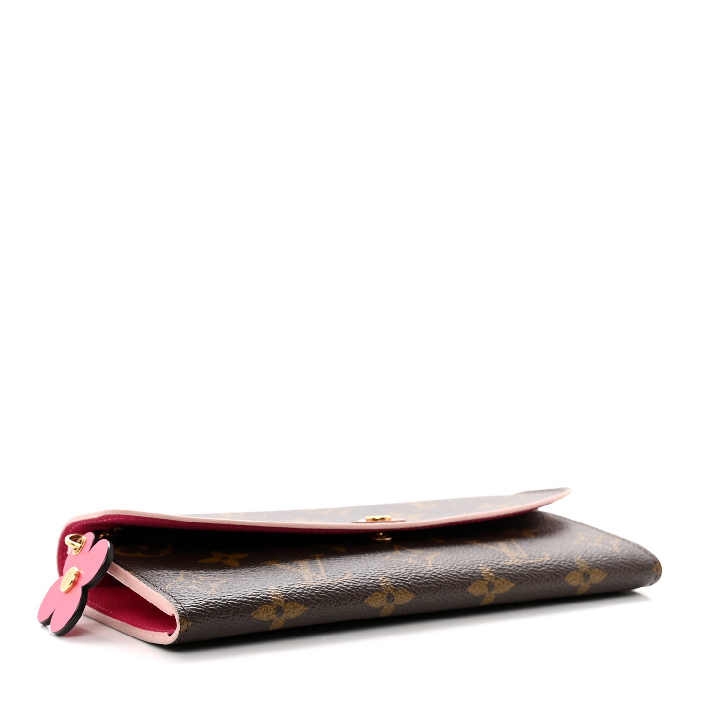 Monogram Bloom Flower Emilie Wallet Fuchsia