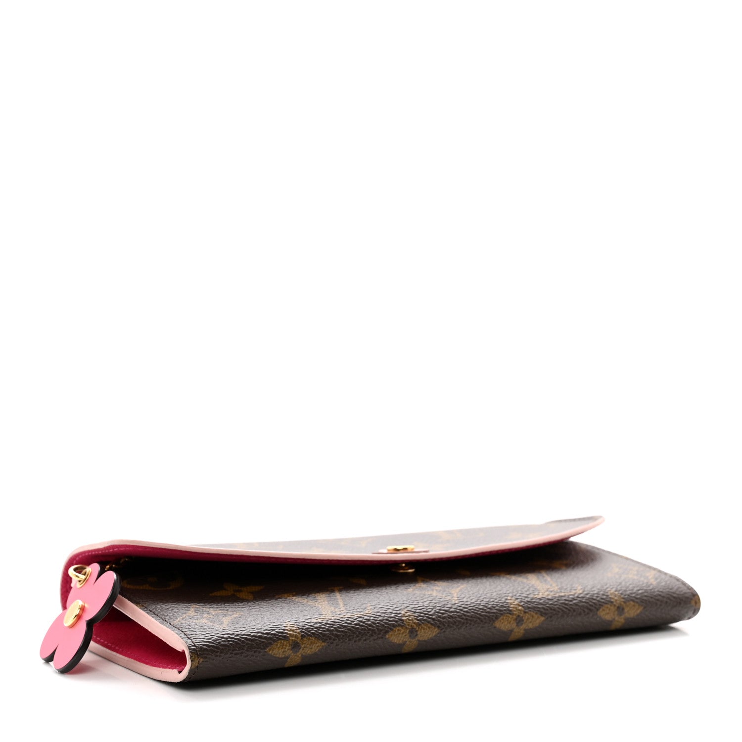 Louis Vuitton Monogram Bloom Flower Emilie Wallet Fuchsia 4 of 8