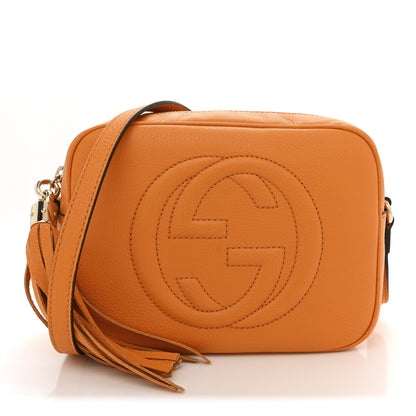 Gucci Pebbled Calfskin Small Soho Disco Bag Curcuma 1 of 10