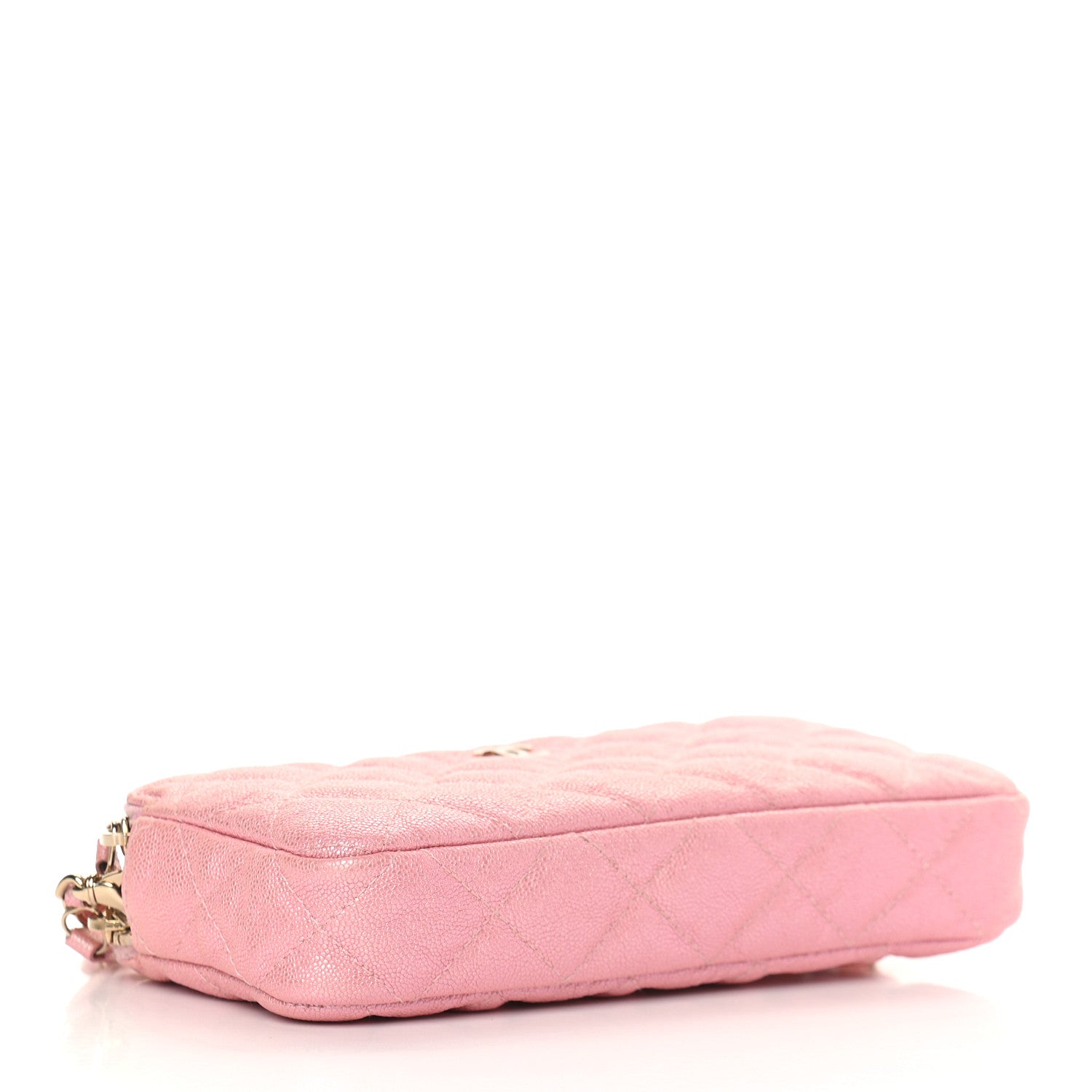 Chanel Iridescent Caviar Quilted Small Clutch With Chain Pink 4 of 10