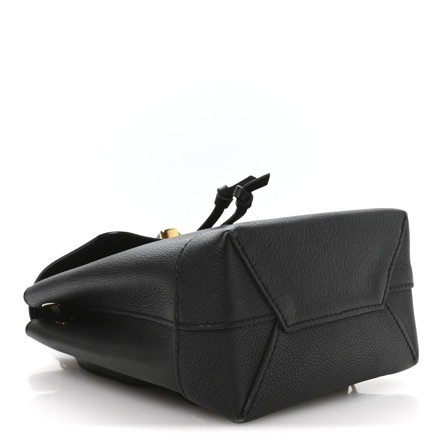 Calfskin Lockme Mini Backpack Black