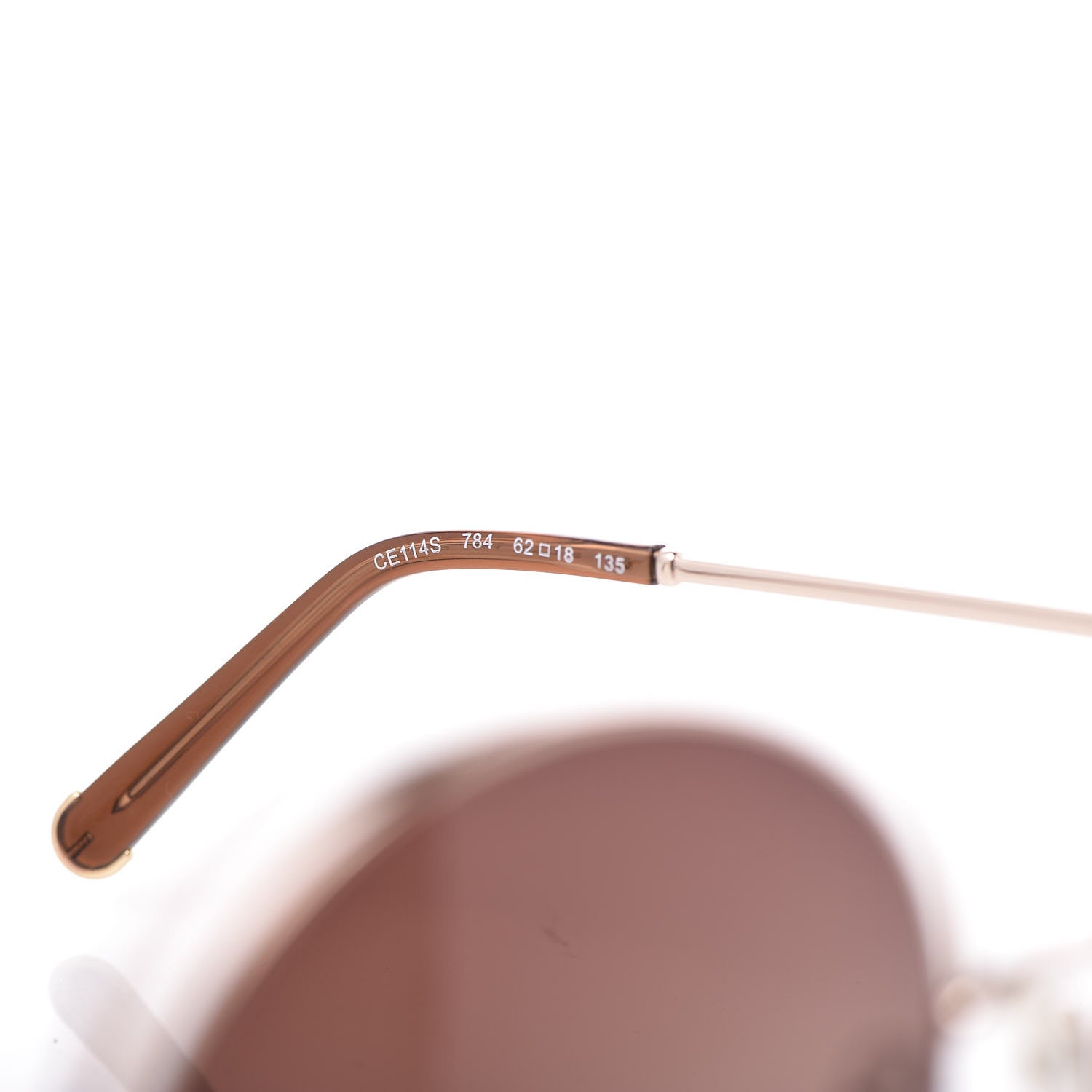 Chloe Oversized Round Carlina Oversized Round Sunglasses CE114ST Gold 5 of 7