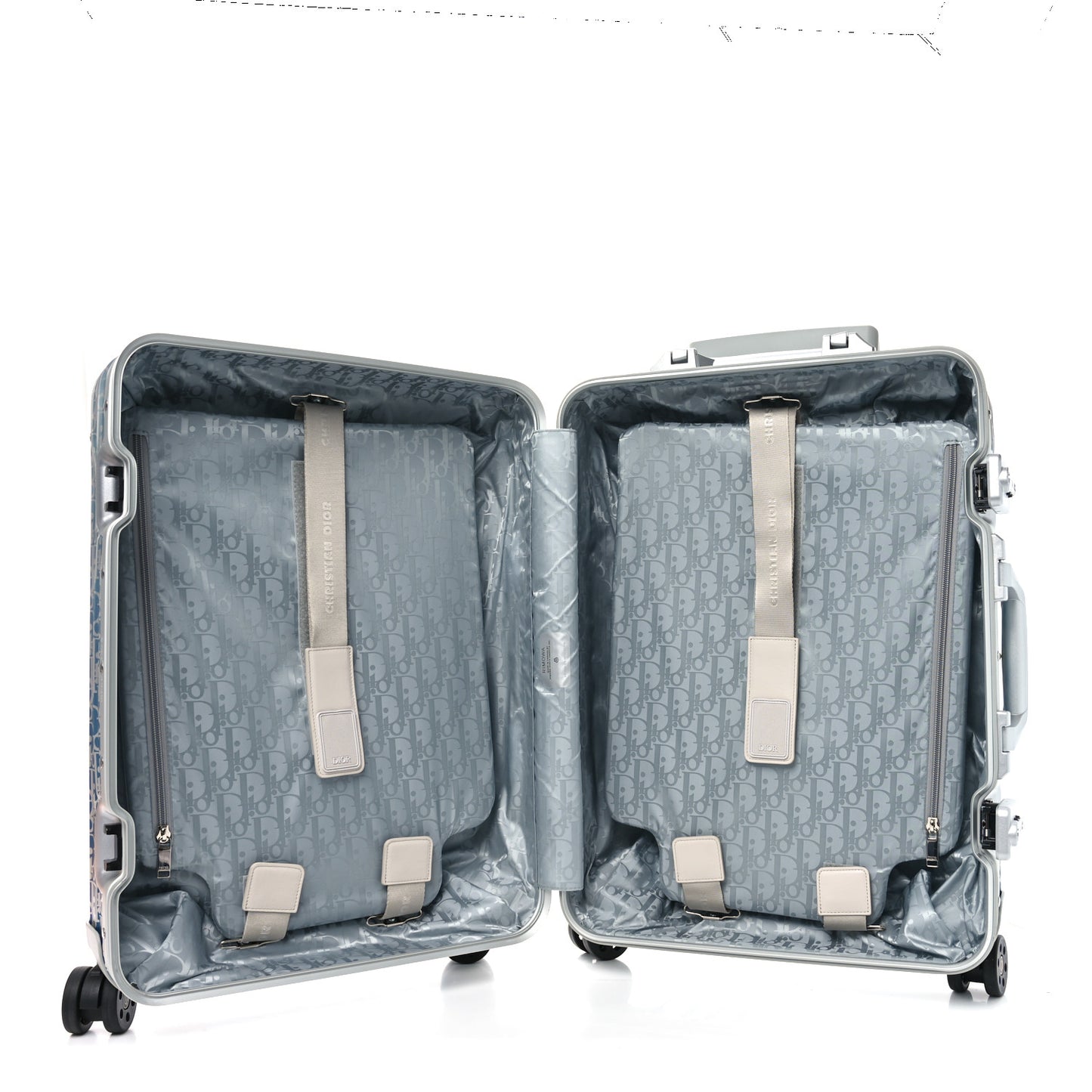 X RIMOWA Aluminum Gradient Cabin Luggage Blue Multi