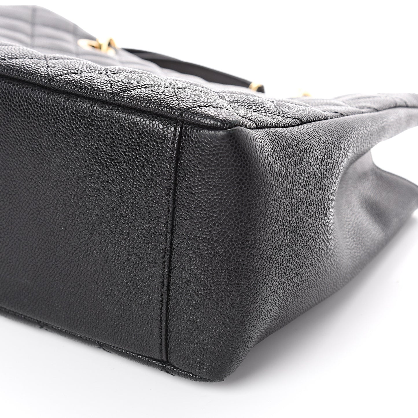 Caviar Quilted Grand Shopping Tote GST Black